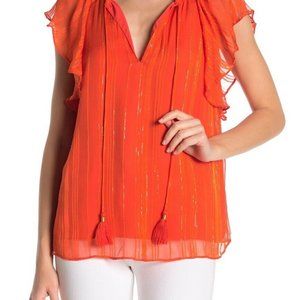 NWT S Orange Ramy Brook Franky w Gold details CUTE